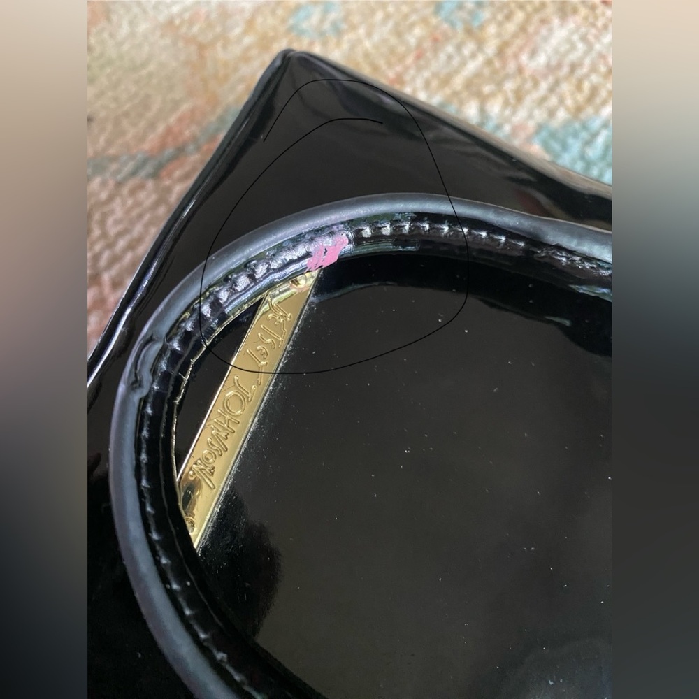 Betsey Johnson Shiny Patent Leather Mini Bag with Detachable Crossbody Strap - Picture 3 of 10